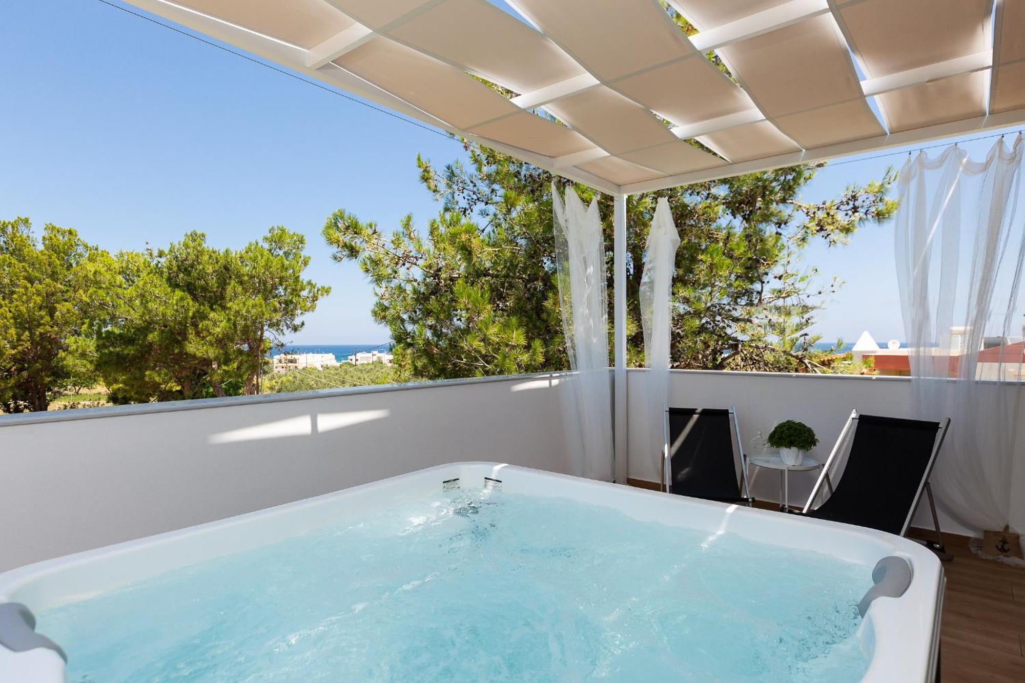 Nisos Villa, Pool & Heated Spawhirlpool, Walking To Beach, By Thinkvilla Sfáka Zewnętrze zdjęcie