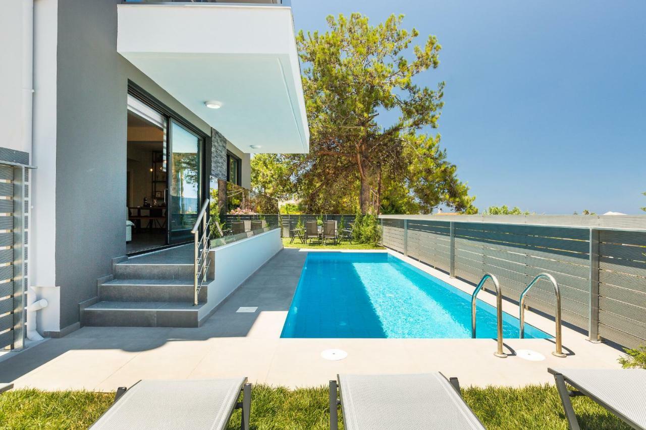 Nisos Villa, Pool & Heated Spawhirlpool, Walking To Beach, By Thinkvilla Sfáka Zewnętrze zdjęcie